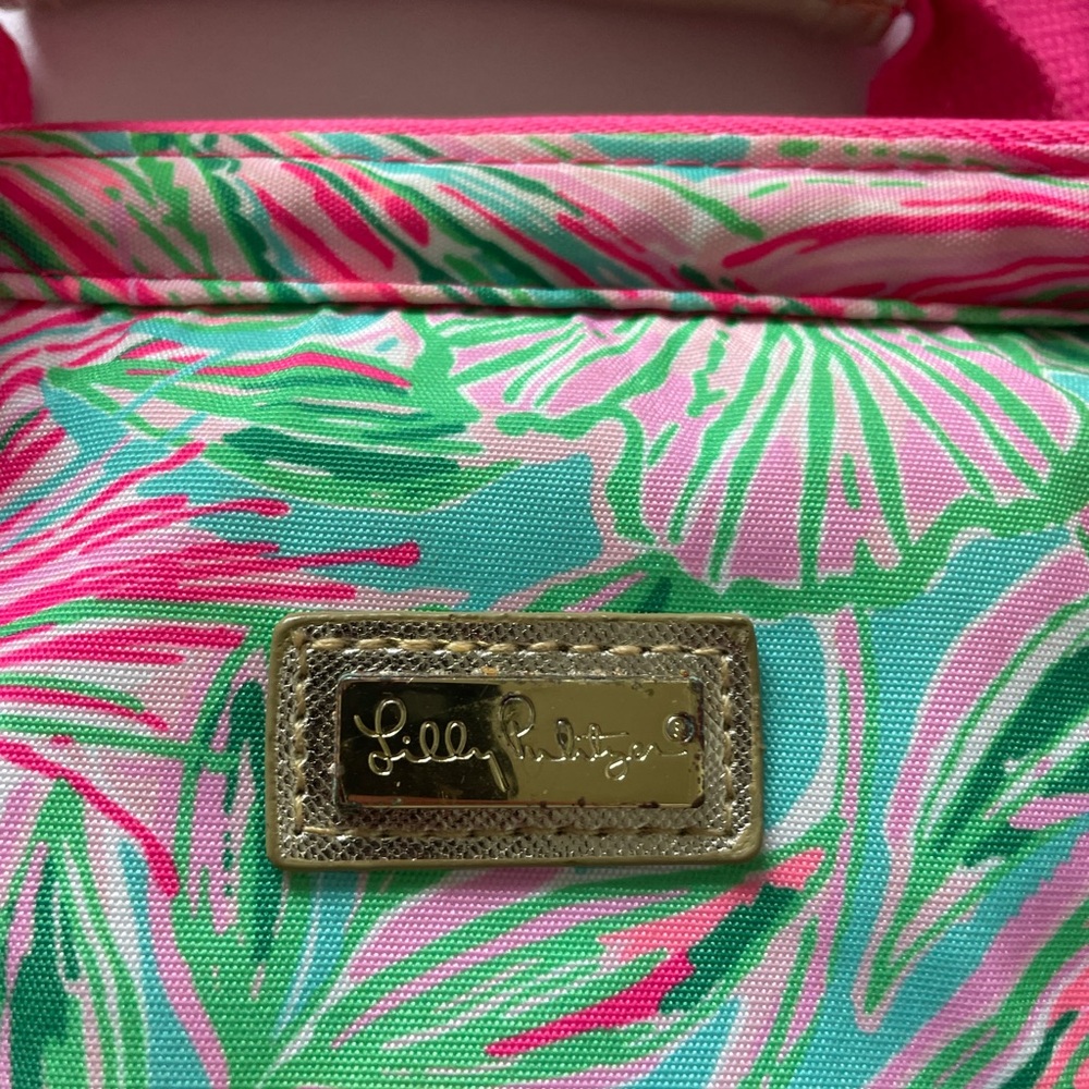 Lilly Pulitzer Pink & Green Floral Cooler Backpack - Picture 2 of 7